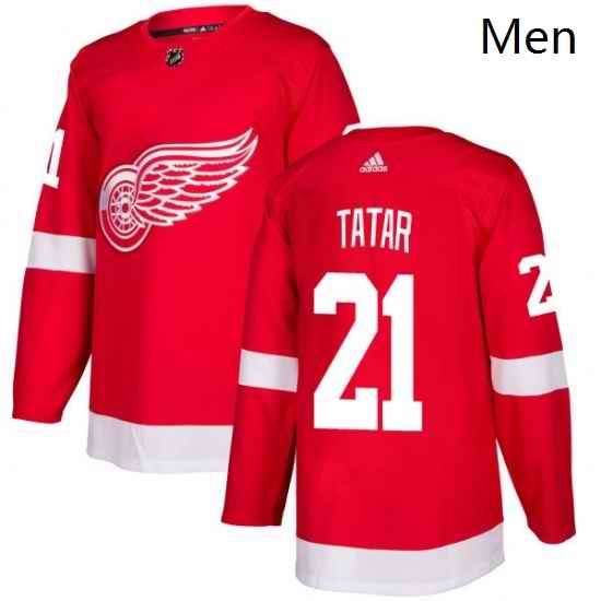 Mens Adidas Detroit Red Wings 21 Tomas Tatar Premier Red Home NHL Jersey